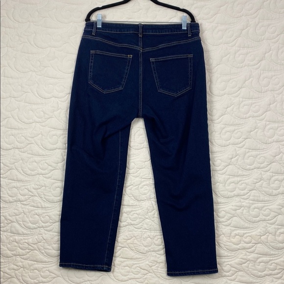 Micheal Kors Cropped High Rise Jeans Blue Womens Sz 12 - Picture 2 of 10
